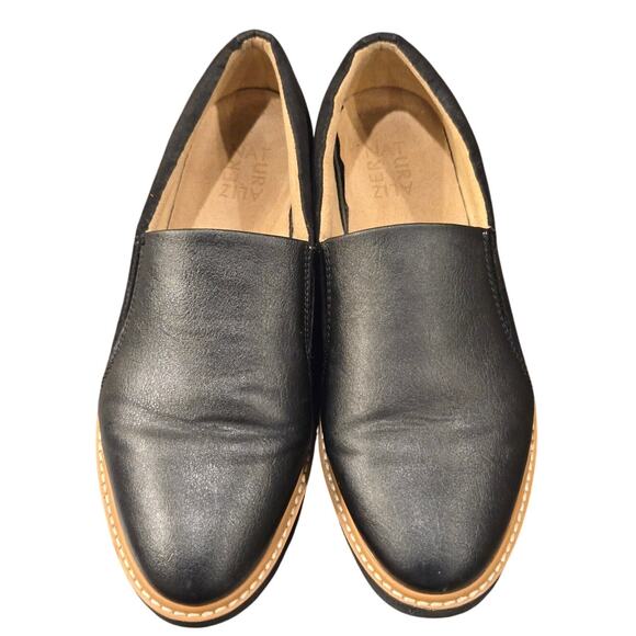Naturalizer Effie Platform Loafers Black Slip-on Womens Size 9 Wide Synthetic - Picture 2 of 8